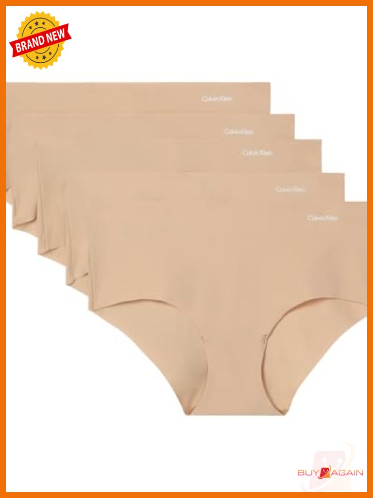 Seamless Hipster Panties, 5 Pack, Nylon Blend, Low Rise